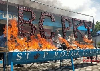 Bea Cukai Musnahkan Ribuan Rokok dan Miras Ilegal
