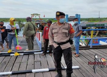Satgas Covid-19 Pantau Tempat Wisata Air Hitam Palangka Raya
