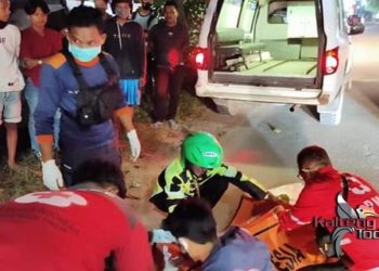 Diduga Tabrak Pohon, Pengendara Motor Dan Penumpangnya Tewas
