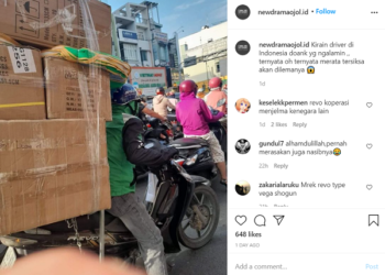 Suka Duka Ojol, Kirim Barang Berukuran Besar. Ada yang bawa Motor Pakai Motor