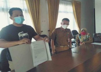 Bupati Lamandau Mengaku Berang Akibat Sejumlah Orang Rampas Bantuan Dampak Covid-19 Dari Baznas dan Dunia Usaha.