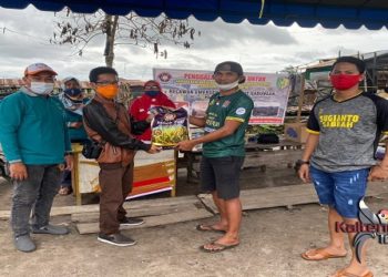 Persepun, Kameloh FC dan anak Gamers Gelar Aksi Bansos Korban Kebakaran