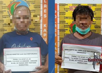 Kurir dan Pengerdar Sabu di Ciduk Polisi Bersama Barang Bukti
