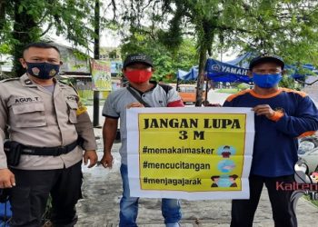 Warga Kelurahan Pahandut Diajak Ajak Bhabinkamtibmas Terapkan 3M