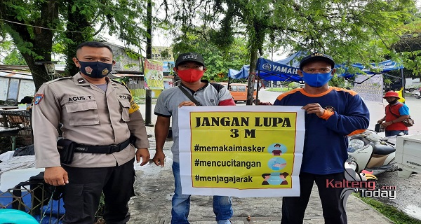 Warga Kelurahan Pahandut Diajak Ajak Bhabinkamtibmas Terapkan 3M