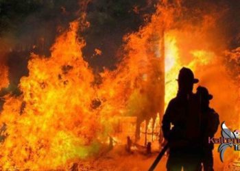 Satu Rumah Warga Tewah Ludes Dilalap Sijago Merah