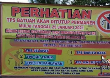 Pemerintah Tutup Permanen Tempat Pembuangan Sampah di Kota Buntok