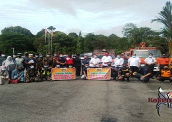 Bupati Katingan Lepas Relawan, Bantu Korban Bencana Banjir di Kabupaten HST Kalsel