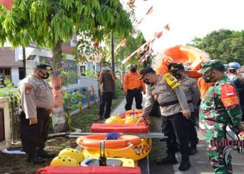 Antisipasi Bencana, Polres Barsel Gelar Apel Kesiapsiagaan