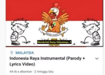 Sempat Nyalahin Orang Malaysia, Pembuat ‘Parodi Lagu Kebangsaan’ Ternyata Orang Indonesia