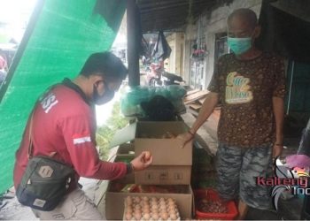 Satreskrim Polres Seruyan Cek Harga Kebutuhan Pokok dan Lakukan Himbauan Prokes Covid-19