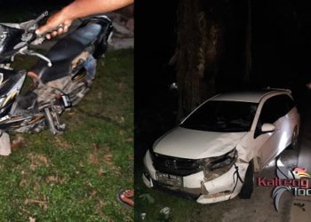 Diduga Ngantuk, Mobilio Tabrak Shogun, Pengemudi Motor Luka-Luka