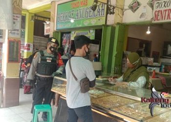 Jaga Kamtibmas, Polres Barsel Gelar Patroli di Pasar Beringin