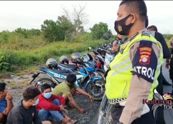 22 Kendaraan Balap Liar di Jalan Talawang Palangka Raya Ditangkap Polda Kalteng