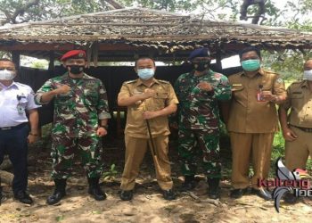 Emban Tugas Baru, Komandan Pos TNI AL Kuala Pembuang Pamit Ke Bupati Seruyan
