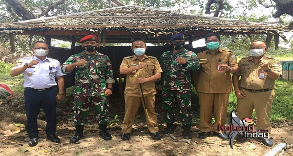 Emban Tugas Baru, Komandan Pos TNI AL Kuala Pembuang Pamit Ke Bupati Seruyan