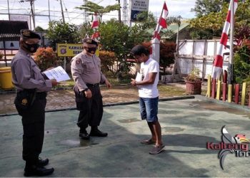 Putus Penyebaran Covid-19, Polsek Kota Besi Terus Lakukan Operasi Yustisi