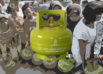 Demi Gas Melon Murah, Warga Buntok Harus Antre Berjam-Jam Di Terik Matahari
