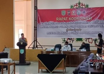 Polres Pulang Pisau Gelar Rakor Terkait Empat Fokus Kapolda