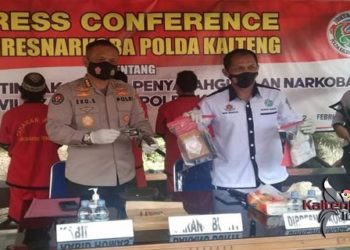 Tangkap 2 Pengedar Narkoba di Gunung Mas, Polisi Temukan Senpi Rakitan Dan Peluru