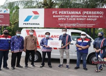 Dapat Bantuan Ambulance dari Pertamina, Kepala Desa di Lamandau Ini Terharu