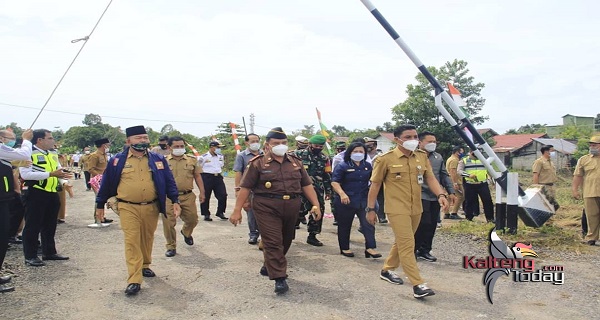 Jalan Semekto Sampit Zona Hijau, Ada Bangunan Akan Dirobohkan