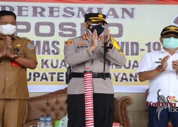 Posko Kamtibmas dan Covid-19 Bandara Kuala Pembuang Diresmikan
