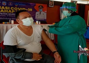 Tetap Sehat, Ketua DPRD Mura Kembali Disuntik Vaksin Tahap II