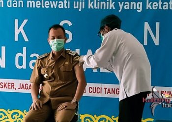 Bupati Gumas Dapatkan Vaksinasi Tahap ke Dua
