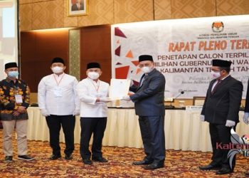 KPU Tetapkan Sugianto Sabran -Edy Pratowo Pemenang Pilgub Kalteng 2020