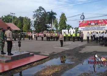 Cegah Karhutla, Polres Barsel Gelar Apel Sosialisasi Maklumat Kapolda