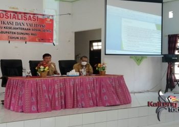 Dinsos Sosialisasi Verifikasi dan Validasi Data Terpadu Kesejahteraan Sosial