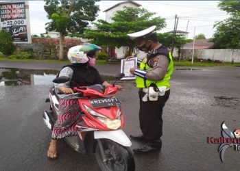 Satlantas Polres Seruyan Sosialisasikan Maklumat Kapolda Kalteng