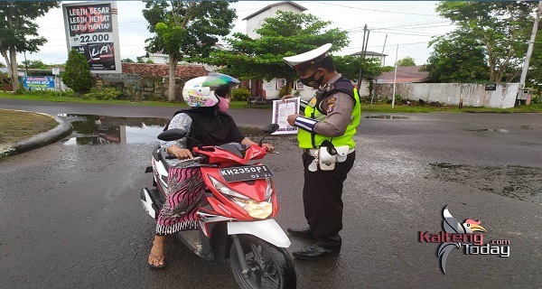 Satlantas Polres Seruyan Sosialisasikan Maklumat Kapolda Kalteng