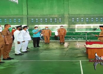 Puluhan Pejabat Struktural di Lantik, Ini Pesan Bupati Seruyan