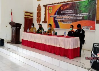 Kebijakan Pencegahan Karhutla Disosialisasi DLHKP Gumas