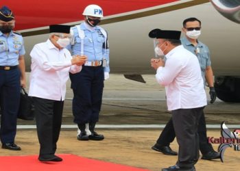 Wapres Ma'ruf Amin Tiba di Bandara Tjilik Riwut Palangka Raya