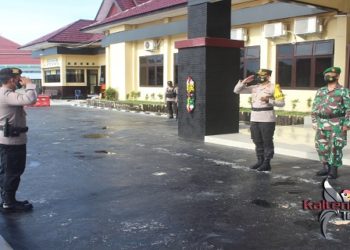 Polisi dan TNI Gelar Apel Untuk Jalin Sinergitas