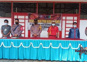 Kapolsek Lakukan Monitoring Posko PPKM di Kecamatan Murung