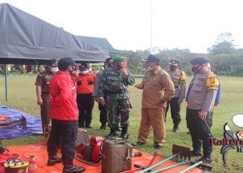 Antisipasi Karhutla, Pemkab Katingan Laksanakan Apel Siaga Karhutla 2021