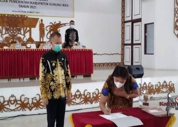 Pakta Integritas di Teken DPRD dan Pemkab Gumas