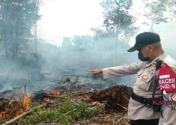 Polisi Selidiki Terjadi Karhutla di Jalan Yos Sudarso Ujung Palangka Raya