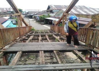 Bentuk Jembatan Gantung Mandomai Baru Akan Sama Dengan Yang Lama