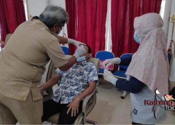 Anggota DPRD Barsel Ikuti Rapid Test Antigen