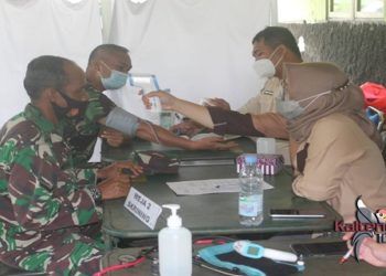 216 Anggota TNI Kodim 1016 Palangka Raya di Vaksinasi Covid-19
