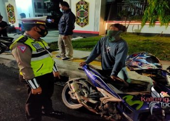 Razia Malam Minggu di Sampit, Polisi Jaring 7 Pesepeda Motor Gunakan Knalpot Bising