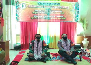Pangdam Tanjungpura dan Kapolda Kalteng Dianugerahi Gelar Adat