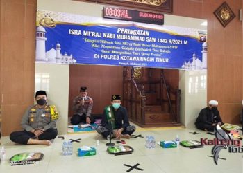 Polres Kotim Laksanakan Peringatan Isra Mi'raj Dengan Prokes
