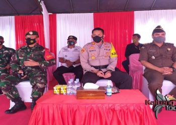 Kapolres Pimpin Peletakan Batu Pembangunan Rumah Dinas Polsek Seruyan Hilir