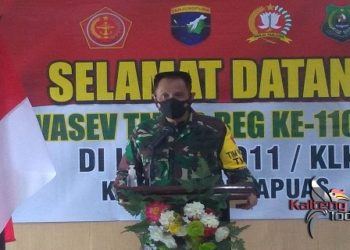 Danpusterad Kunjungi Pelaksanaan TMMD Reguler ke 110 Tahun 2021